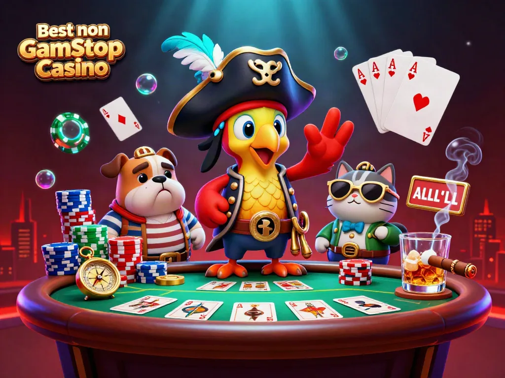 Experience the thrill of the Best non Gamstop Casino with vibrant characters and rich poker environment.
