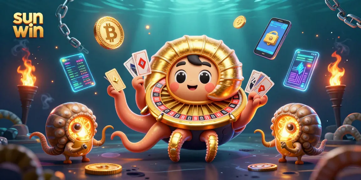 Engage with the sun win experience through vibrant 3D casino elements featuring a nautilus roulette.